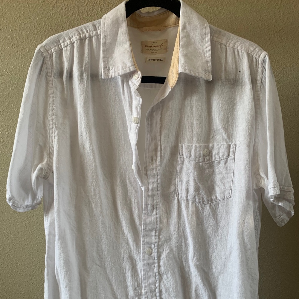 Men’s Weatherproof Short Sleeve Button Down Shirt